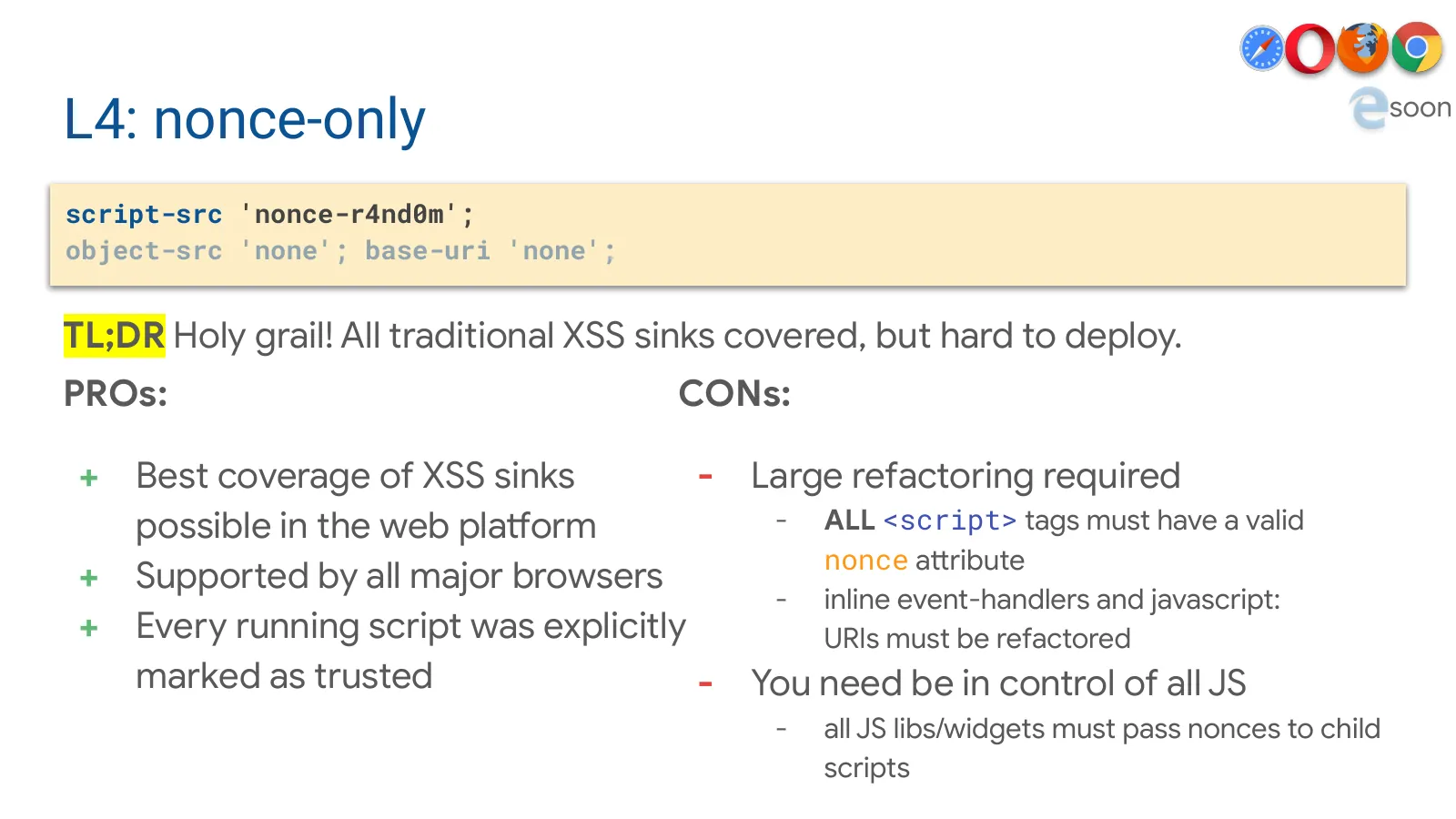 Slide 30: soon (continued)