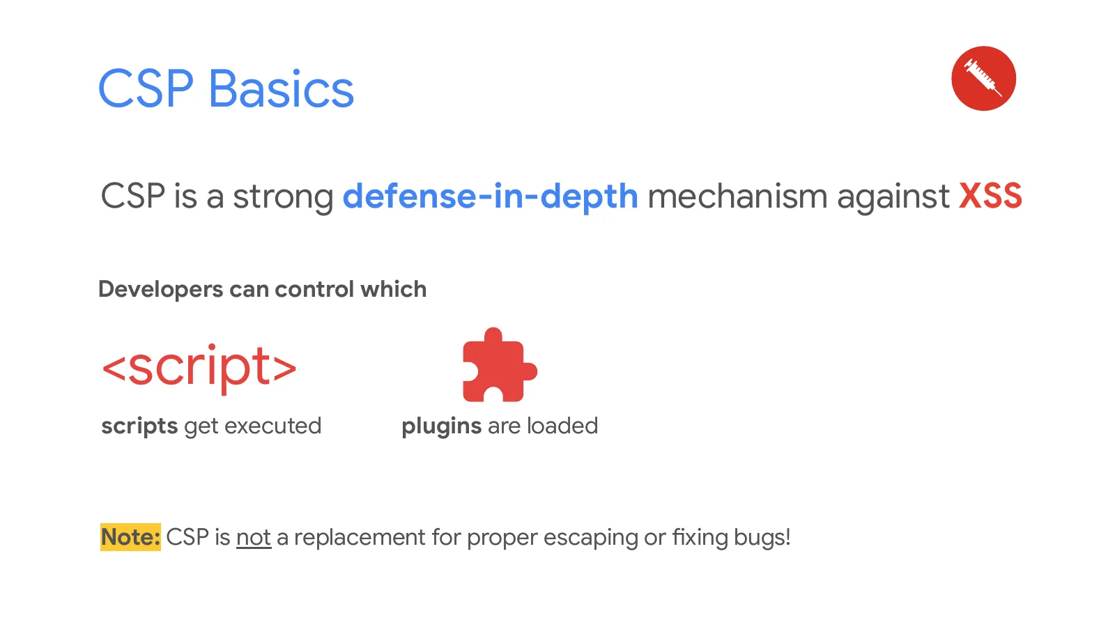Slide 45: CSP Basics