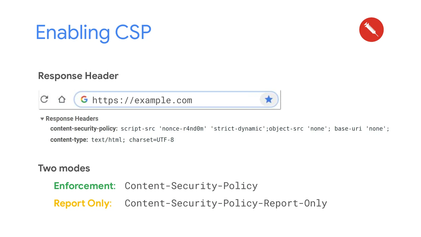 Slide 46: Enabling CSP
