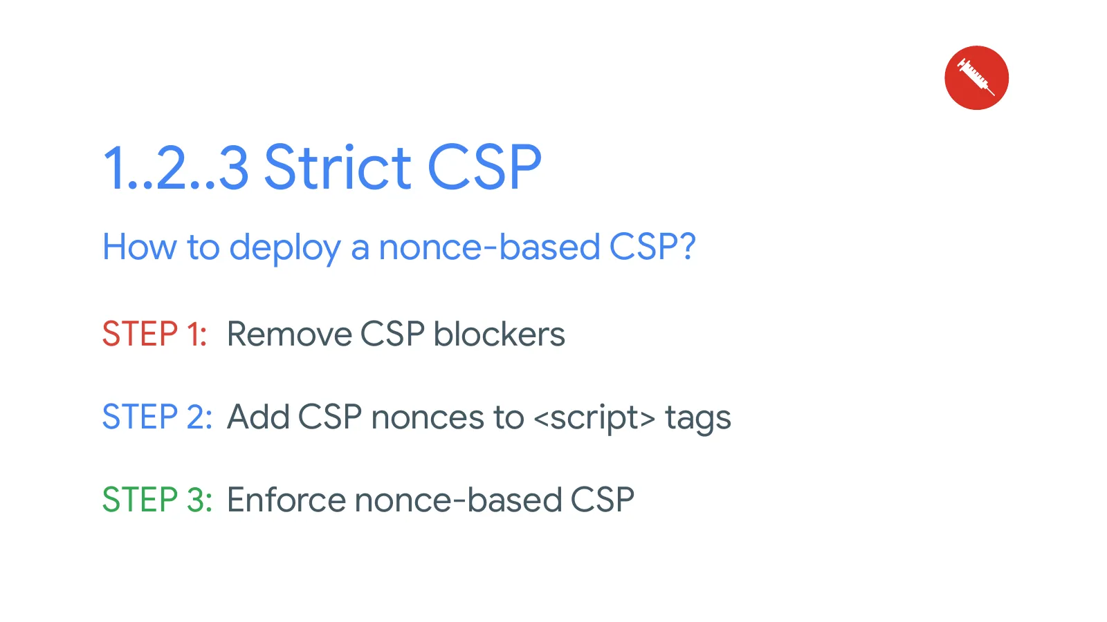 Slide 57: 1..2..3 Strict CSP
