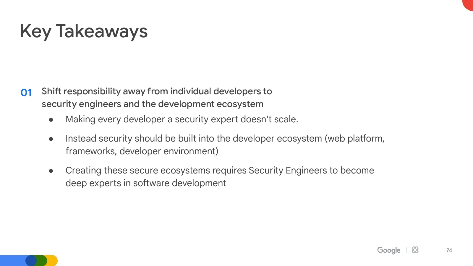 Slide 74: Key Takeaways (continued)