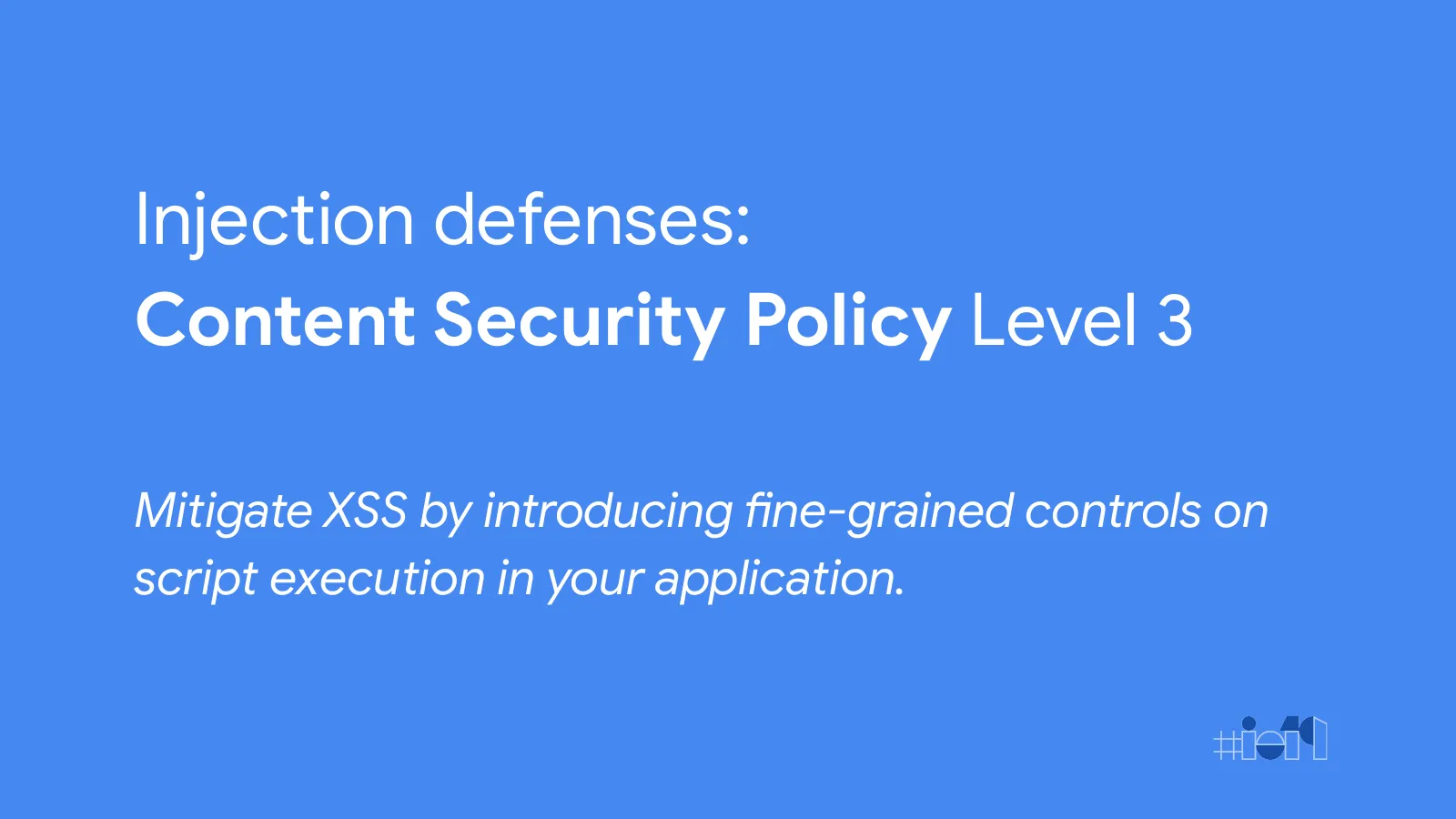 Slide 16: Injection defenses: