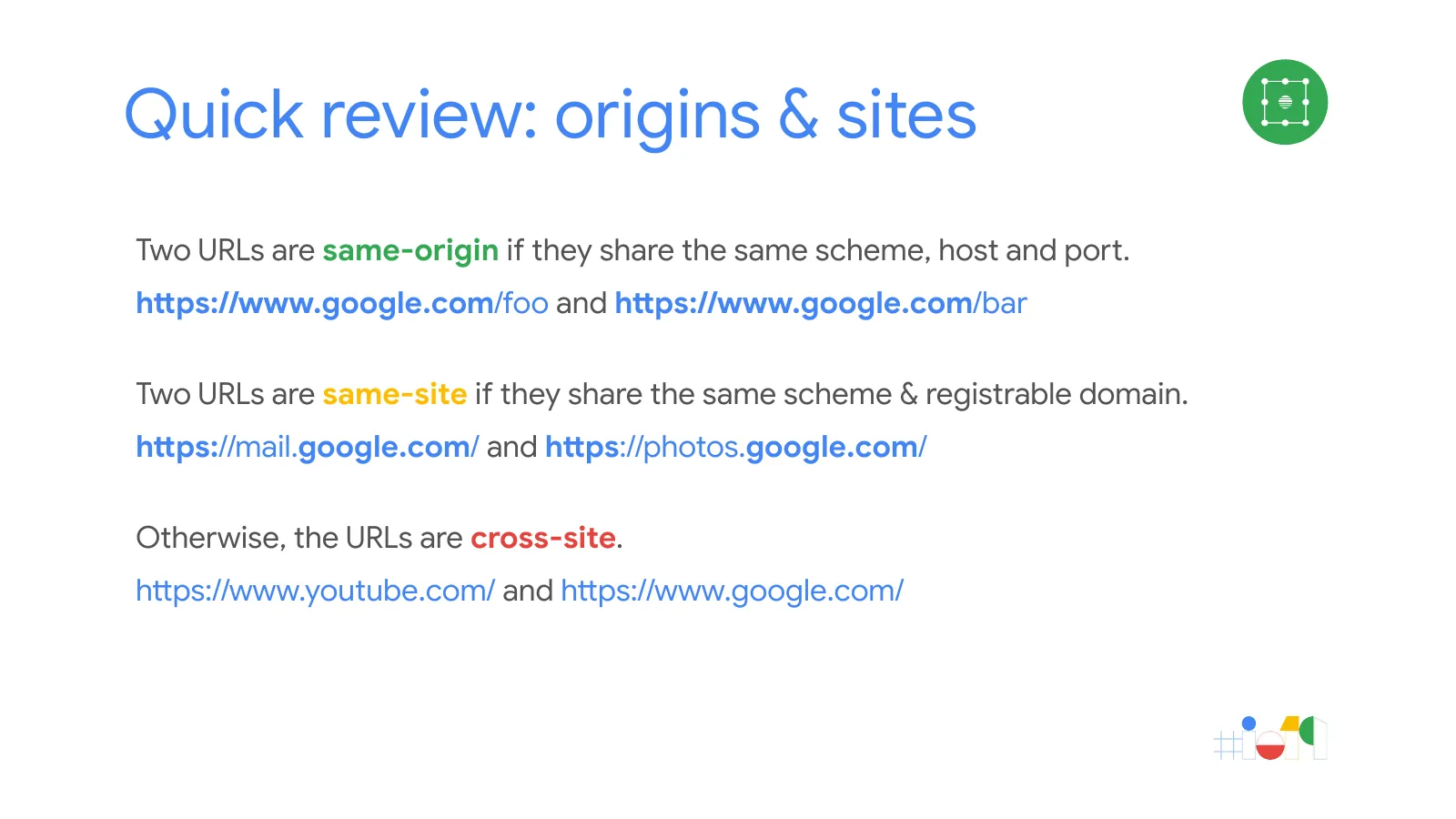 Slide 47: Quick review: origins & sites