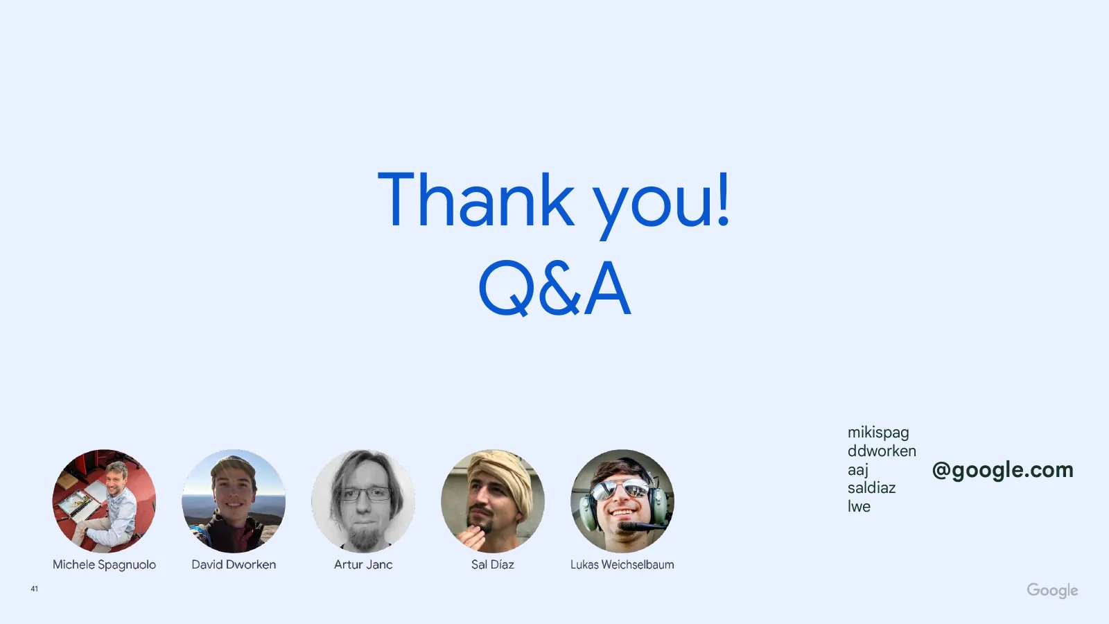 Slide 41: Thank you!